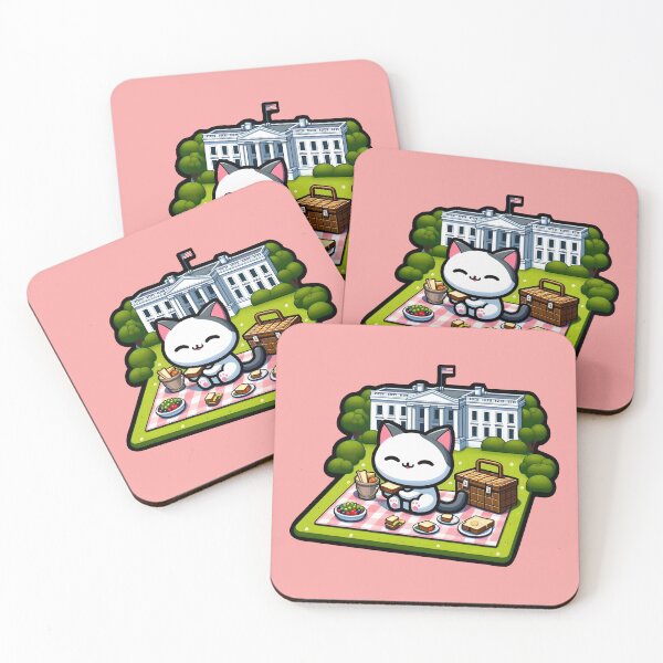 Item preview, Kawaii Presidential Picnic Paws Cat designed and sold by JohnnyVillas.