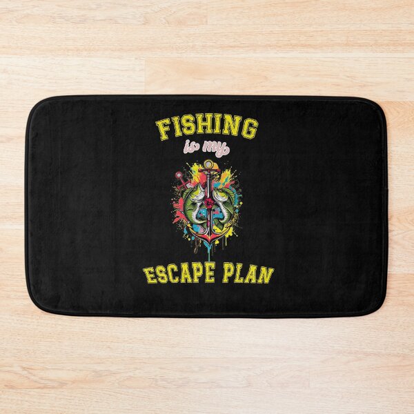 Item preview, Fishing is my escape plan Bassfish Fishing Love Fishing Bait Vibrant designed and sold by justine-bmw.