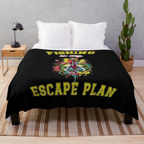 Item preview, Fishing is my escape plan Bassfish Fishing Love Fishing Bait Vibrant designed and sold by justine-bmw.