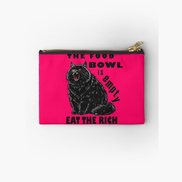 Item preview, Empty Food Bowl Eat The Rich Cat designed and sold by KilkennyCat Art.