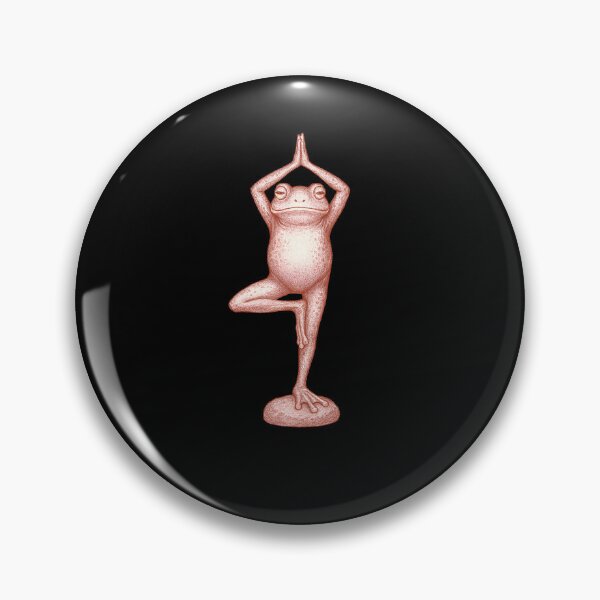 Item preview, Mindful Frog Balance Art – Cute Yoga Illustration designed and sold by ATOTI.
