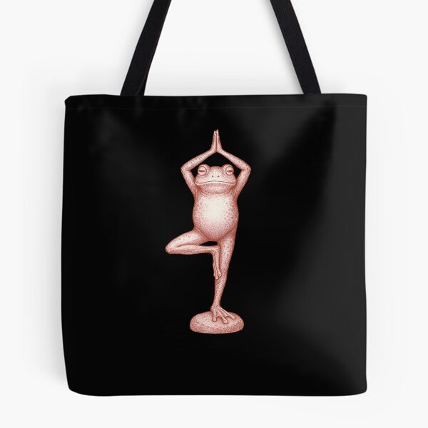 Item preview, Mindful Frog Balance Art – Cute Yoga Illustration designed and sold by ATOTI.