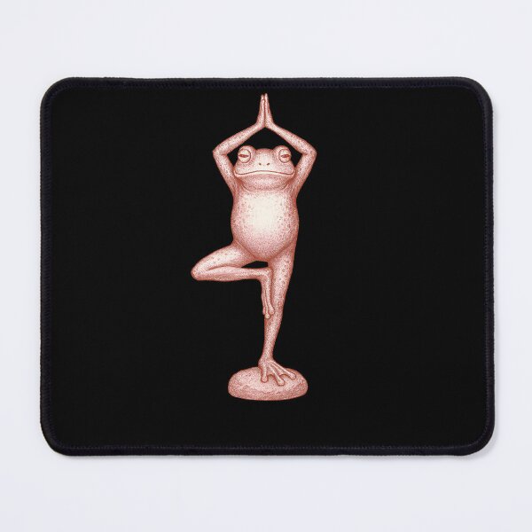Item preview, Mindful Frog Balance Art – Cute Yoga Illustration designed and sold by ATOTI.