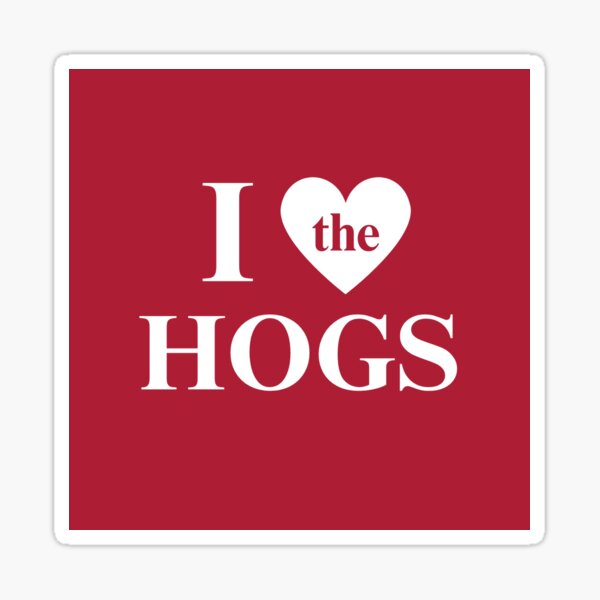 Item preview, I HEART THE HOGS designed and sold by Sweet Lemon.