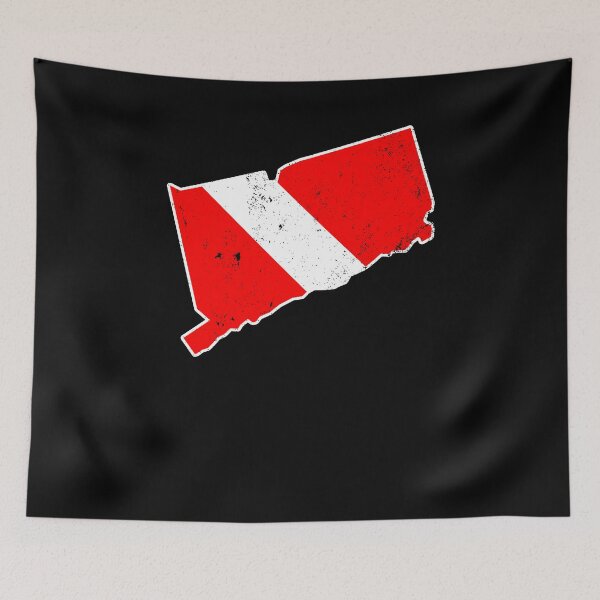 Item preview, Connecticut Scuba Dive Shirt Scuba Flag Diver Flag Shirt designed and sold by shoppzee.