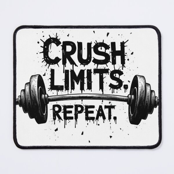 Item preview, Crush Limits. Repeat: The Ultimate Fitness Mantra designed and sold by Digital Artisan.