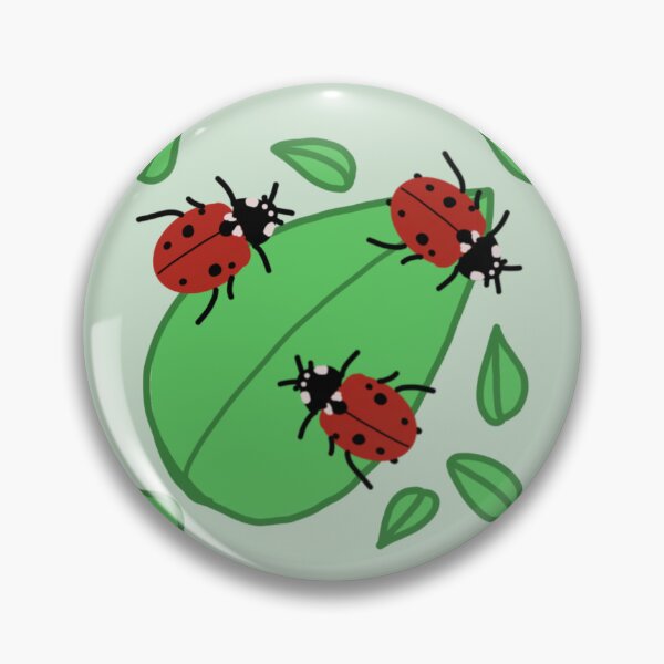 Item preview, Ladybirds and leaves pattern designed and sold by CharliesDoodles.