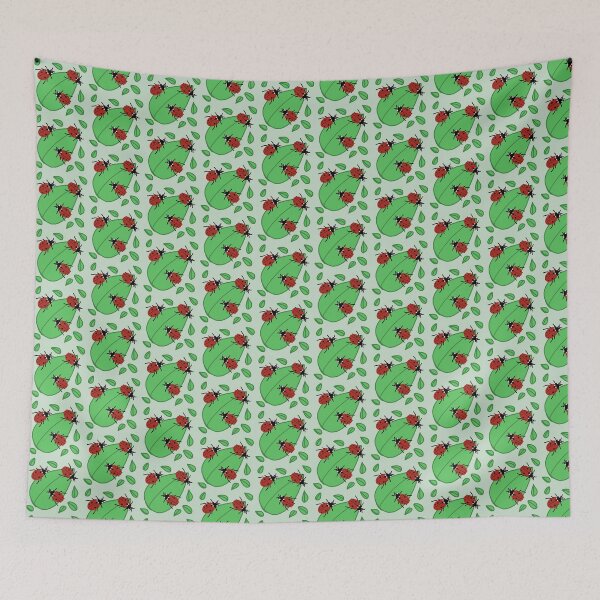 Item preview, Ladybirds and leaves pattern designed and sold by CharliesDoodles.