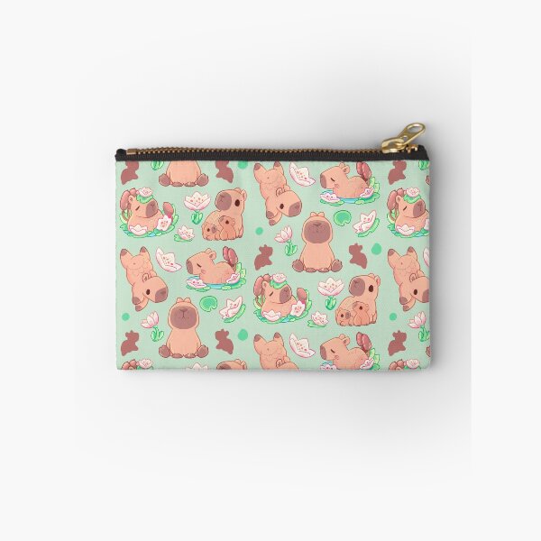 Item preview, Playful Waterlily Capybara Illustration  designed and sold by evybenita.
