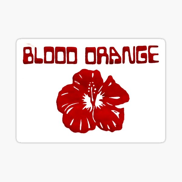 Item preview, blood orange band musician logo designed and sold by thehappymite.