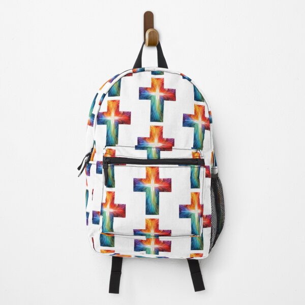 Item preview, Colored abstract Rainbow cross designed and sold by Design your dreams.