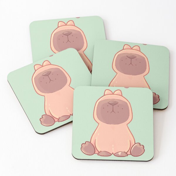 Item preview, No Thoughts Head Empty - Capybara Illustration designed and sold by evybenita.