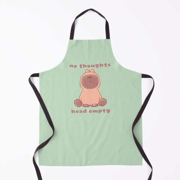 Item preview, No Thoughts Head Empty - Capybara Illustration designed and sold by evybenita.