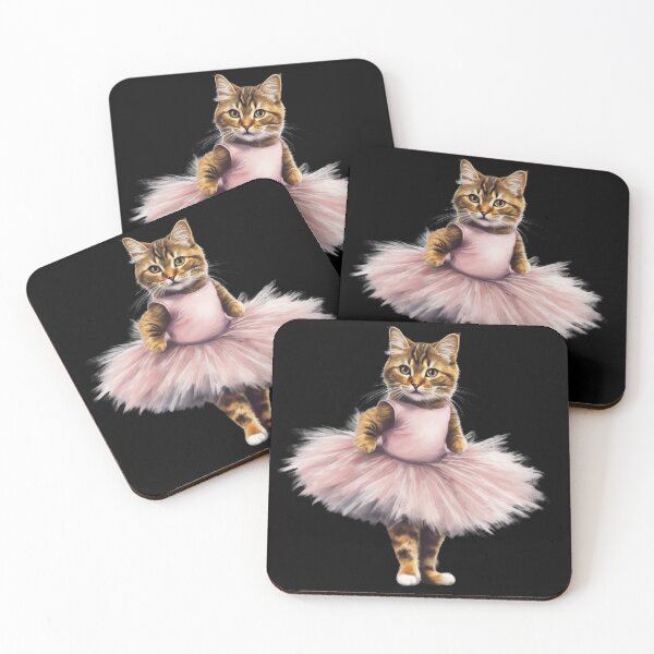 Item preview, Cool Dancing Ballerina Kitty - Cat  With Ballet Tutu designed and sold by FurrFunPrints.