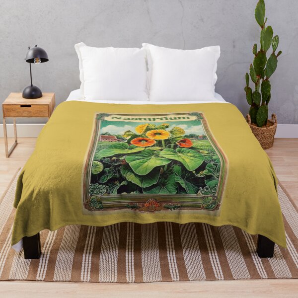 Item preview, Seed packet design for nasturium designed and sold by seahorse crossing.