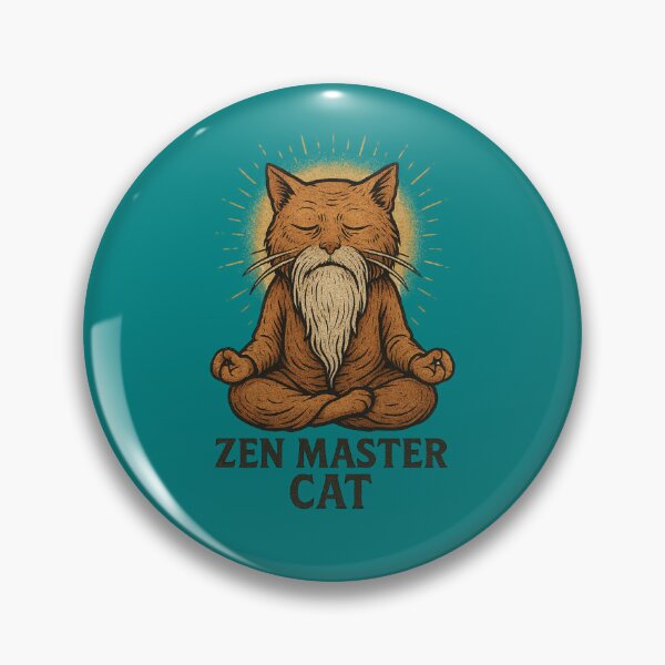 Item preview, Zen Master Cat designed and sold by PrintHorizonD.