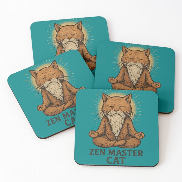 Item preview, Zen Master Cat designed and sold by PrintHorizonD.