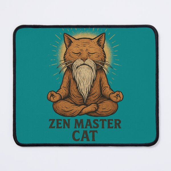 Item preview, Zen Master Cat designed and sold by PrintHorizonD.