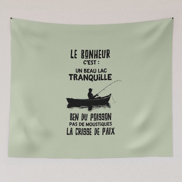 Item preview,  Fisherman happiness french quebecer designed and sold by FatBirdie.
