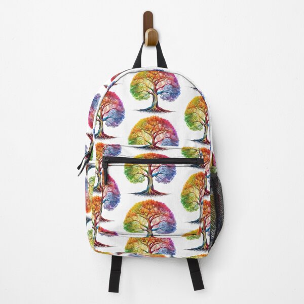 Item preview, Rainbow colored abstract life tree designed and sold by Design your dreams.