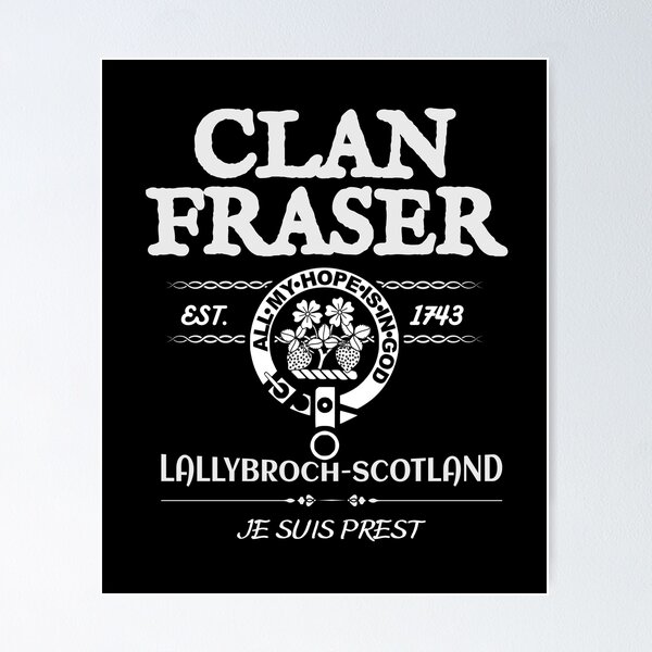 Aperçu de l'œuvre Conception du clan Outlander Fraser | Emblème de Lallybroch Ecosse | Je Suis Prest créée et vendue par SoulTreasures.
