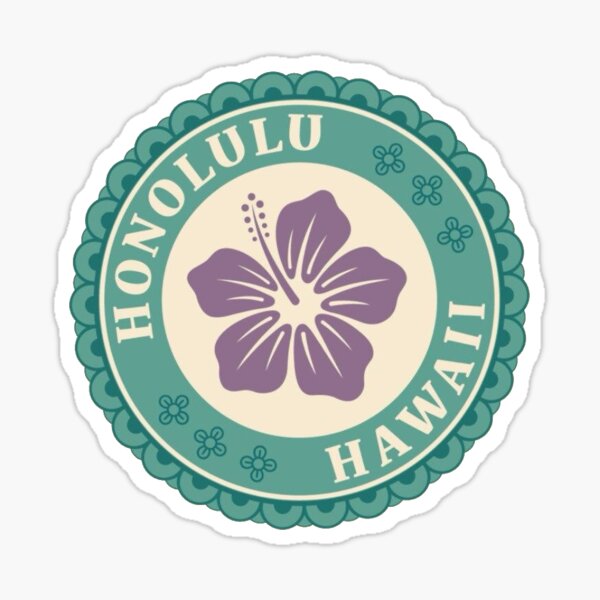 Item preview, Honolulu - Hawaii (sticker) designed and sold by frenchfries16.