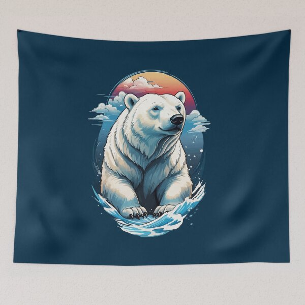 Item preview, Traditional Japanese Arctic Spirit Polar Bear Tattoo designed and sold by JohnnyVillas.