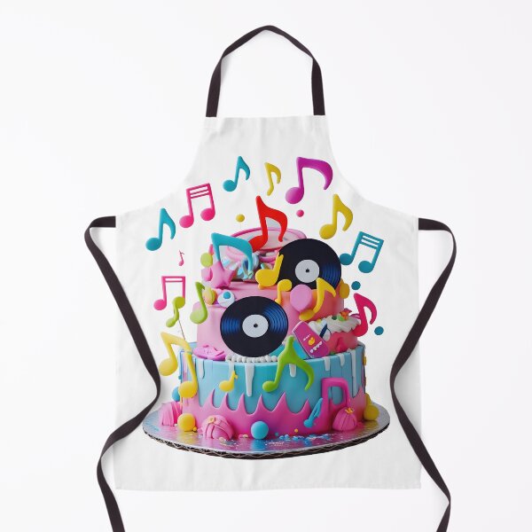 Item preview, Colorful Music Party Cake Vinyl Records and Notes Dessert Design designed and sold by MythicCotton.