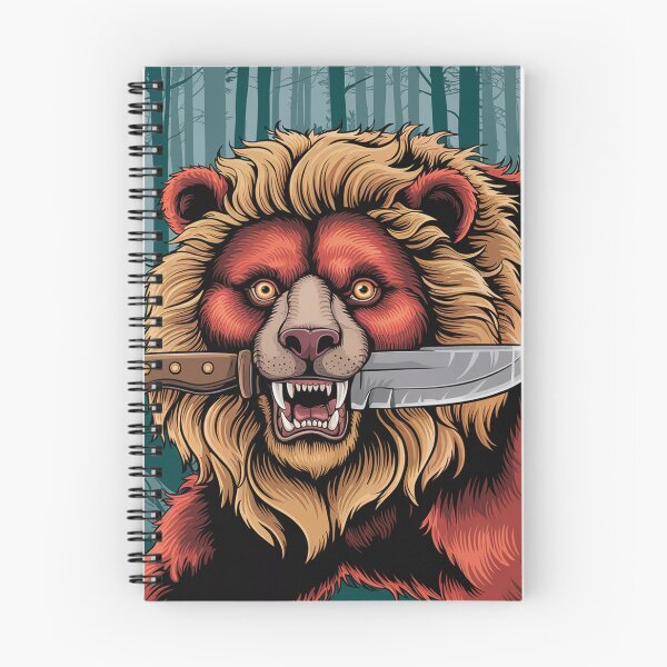 Item preview, Bear with a dagger in neo-traditional style. designed and sold by Lilashakti ⭐️ ⭐️ ⭐️ ⭐️ ⭐️.