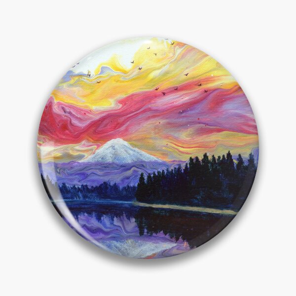 Item preview, Trillium Lake in Bright Sunset designed and sold by BreezyZen.