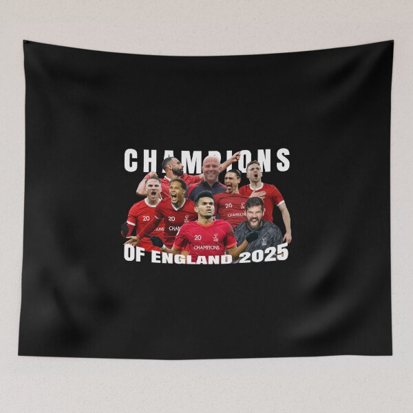 Item preview, Liverpool 20 League Champions of England 2025 Fanmade Unofficial Merchandise Players designed and sold by MDEO.