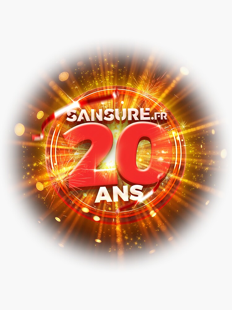 Thumbnail 3 of 3, Sticker, SANSURE 20 YEARS Logo designed and sold by Sansure.