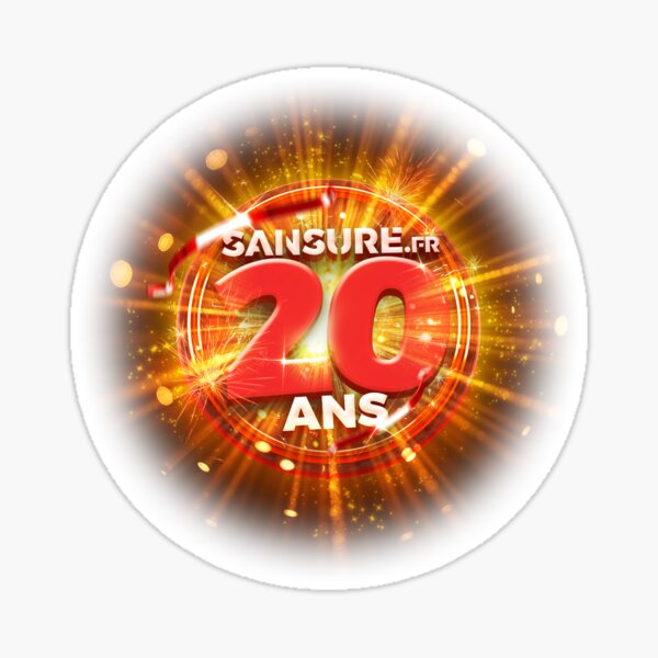 SANSURE 20 YEARS Logo Sticker