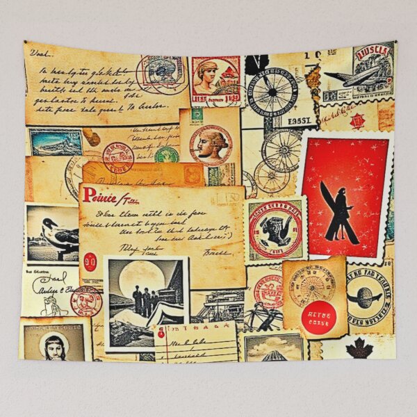 Item preview, Nostalgic Postal Design designed and sold by Health And Fitness Posts e-Store.