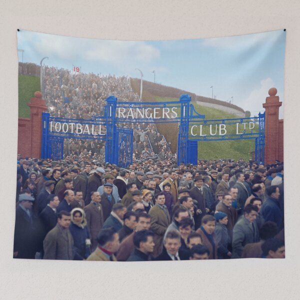 Item preview, The famous blue gates in Govan, colourised designed and sold by AndythephotoDr.