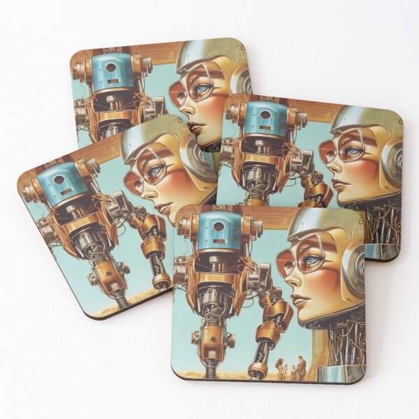 Item preview, Robot Love Art Illustrations Midcentury | #15 designed and sold by NickWhittleArt.