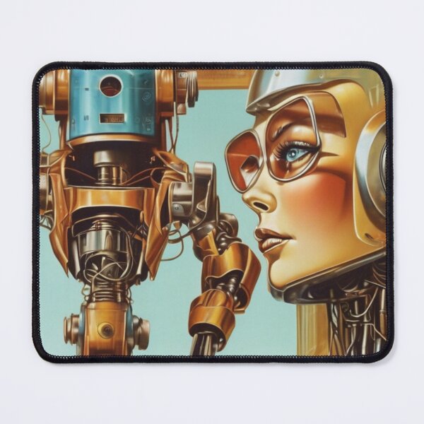 Item preview, Robot Love Art Illustrations Midcentury | #15 designed and sold by NickWhittleArt.