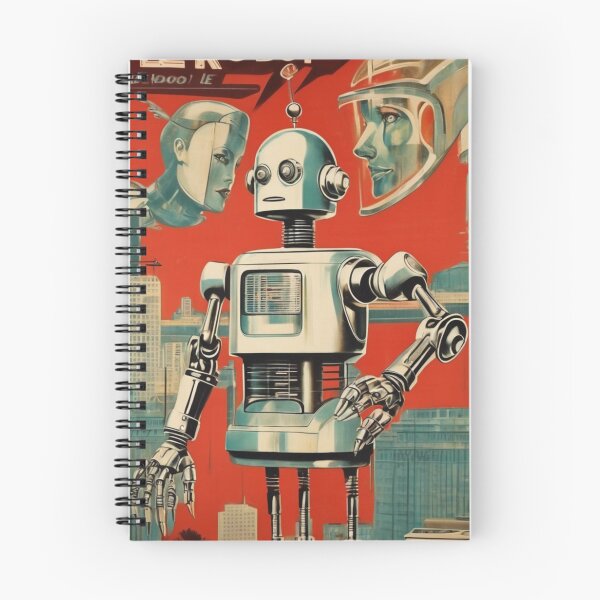 Item preview, Robot Love Art Illustrations Midcentury | #16 designed and sold by NickWhittleArt.