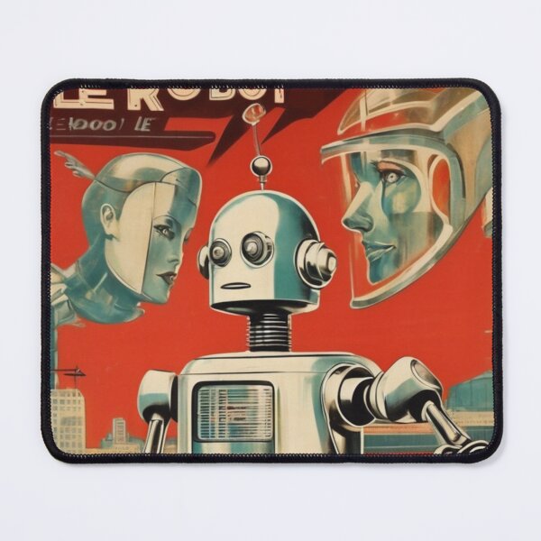 Item preview, Robot Love Art Illustrations Midcentury | #16 designed and sold by NickWhittleArt.