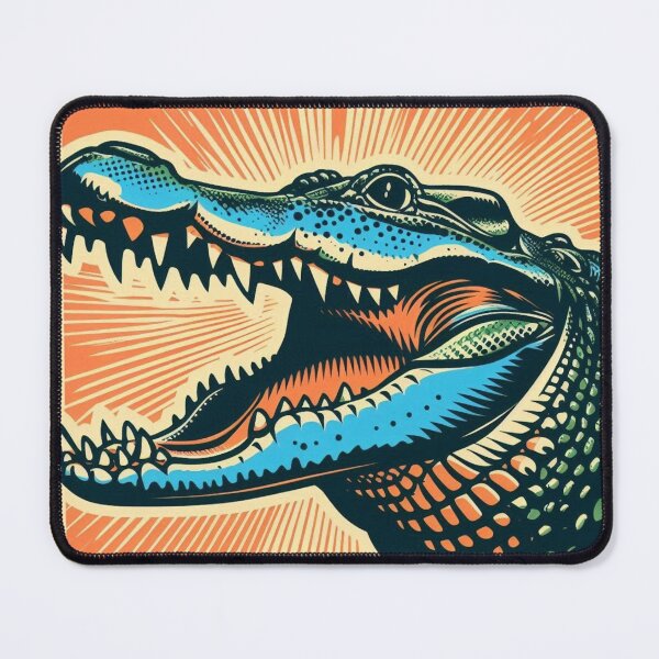 Item preview, pop art crocodile designed and sold by Dogandesighn.