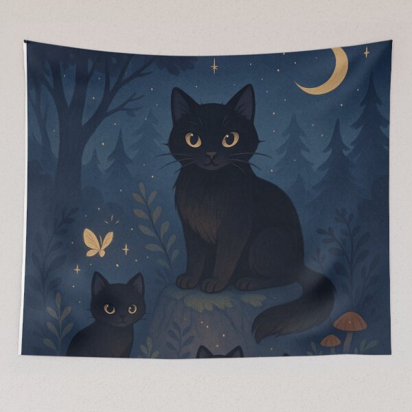 Item preview, Magic Forest Cats – Little magicians under ancient trees designed and sold by TheMysticCats.