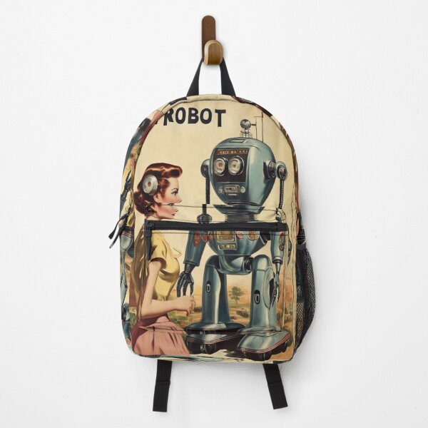 Item preview, Robot Love Art Illustrations Midcentury | #18 designed and sold by NickWhittleArt.