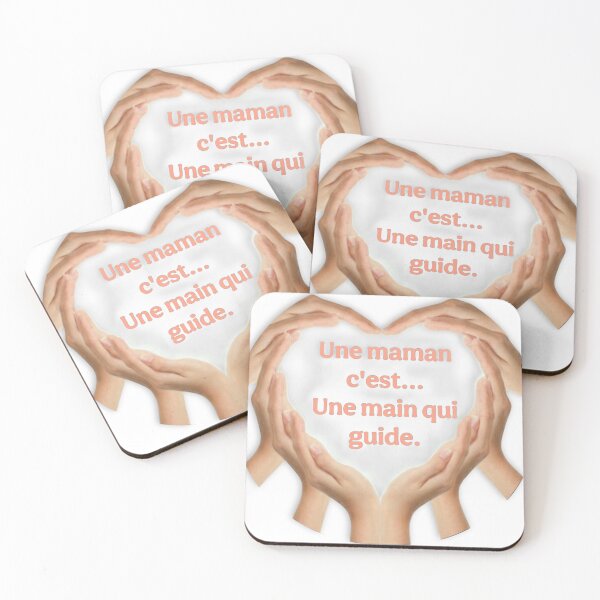 Item preview, A mother… A guiding hand – Heart illustration designed and sold by Nine-et-moi.