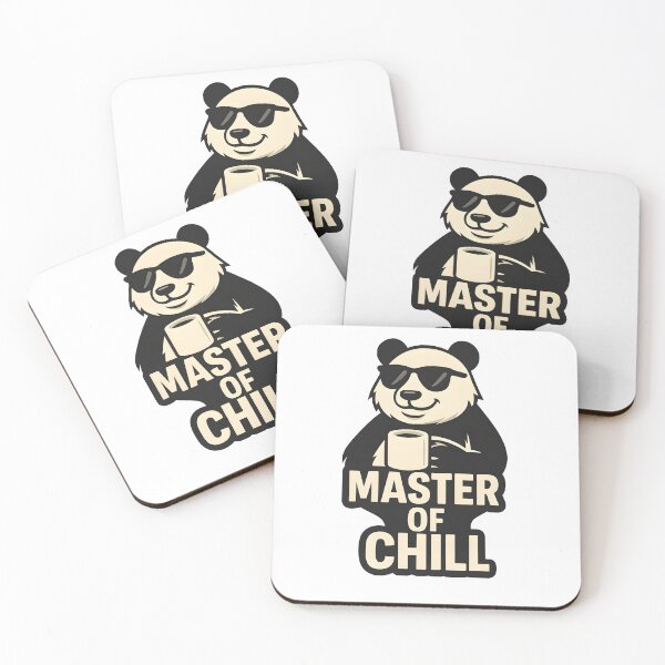 Item preview, Master of Chill - Cool Panda with Coffee Mug designed and sold by Furborn.