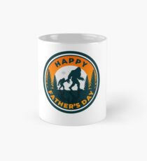 Bigfoot and His Son shirt Funny Dad Father's Day Yeti Monster Mug