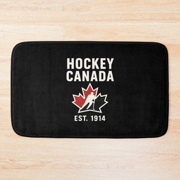 Item preview, Hockey Canada Shirt – Simple White on Black Classic Canadian Ice Hockey T-Shirt designed and sold by WAUZ.