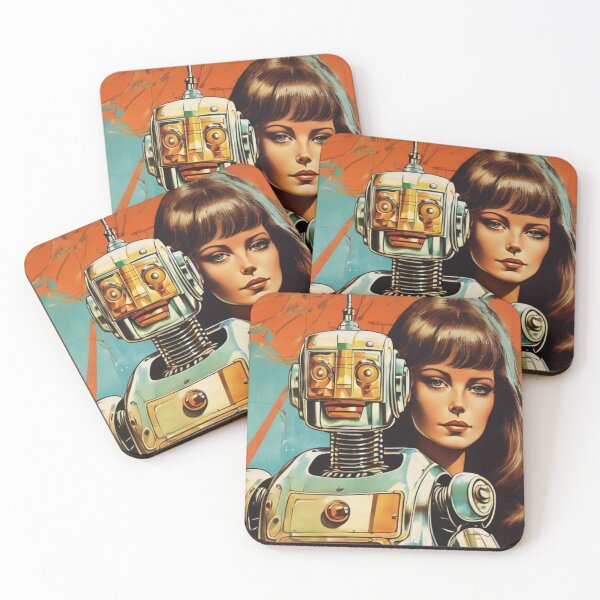 Item preview, Robot Love Art Illustrations Midcentury | #24 designed and sold by NickWhittleArt.