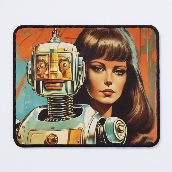 Item preview, Robot Love Art Illustrations Midcentury | #24 designed and sold by NickWhittleArt.