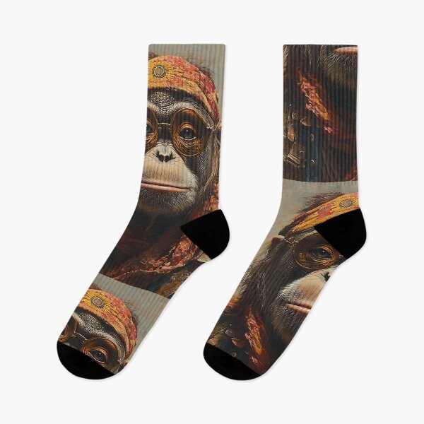 Item preview, 1960's Flower Power Fashion Orangutan - Stylish Animal Art designed and sold by Chrisjeffries24.