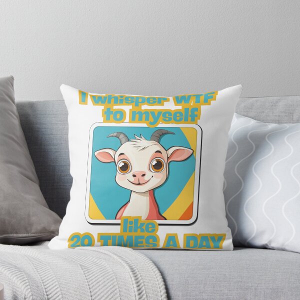 Item preview, I Whisper WTF to myself Like 20 Times a Day | T-Shirt designed and sold by NicolasGlowArt.